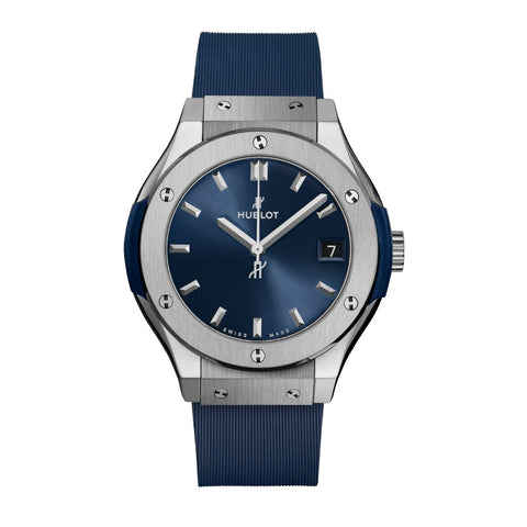 Hublot Classic Fusion Titanium Blue 33mm-Hublot Classic Fusion Titanium Blue 33mm - 581.NX.7170.RX