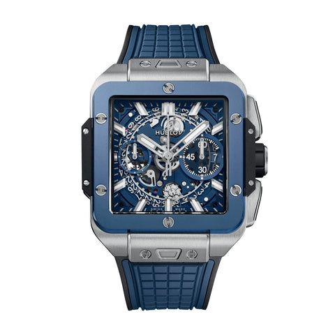 Hublot Square Bang Unico Titanium Blue Ceramic 42mm-Hublot Square Bang Unico Titanium Blue Ceramic 42mm - 821.NL.5170.RX