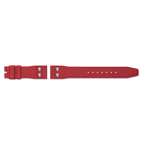 IWC Rubber Strap Red 20/18 QR - IWC Rubber Strap Red 20/18 interchangeable strap for deployant buckle.