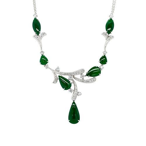 Diamond jade pendant Clearance