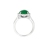 Jade Diamond Ring-Jade Diamond Ring - ORNEL00760
