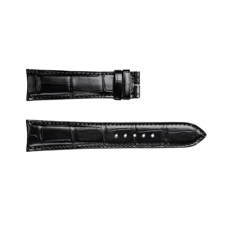 Jaeger-LeCoultre Alligator Leather Black 21/18mm-Jaeger LeCoultre Alligator Leather Black 21/18mm - QC21B76C