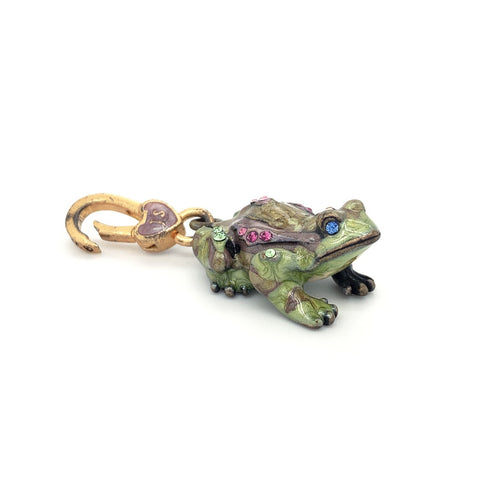 Jay Strongwater Frog Charm-Jay Strongwater Frog Charm -
