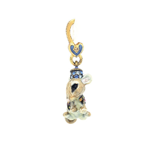 Jay Strongwater Mouse Charm-Jay Strongwater Mouse Charm -