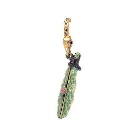 Jay Strongwater Two Peas In A Pod Charm-Jay Strongwater Two Peas In A Pod Charm -