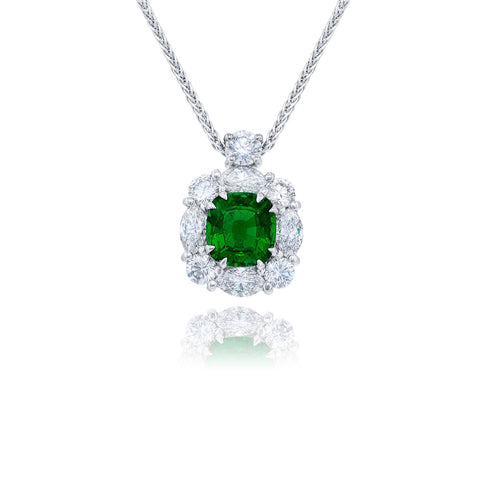 JB Star Emerald Diamond Necklace-JB Star Emerald Diamond Necklace - 2438-019