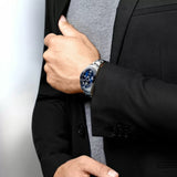 Longines HydroConquest 43mm-Longines HydroConquest in a 43mm stainless steel case with blue dial on stainless steel bracelet, featuring a date display and automatic movement with up to 72 hours of power reserve.