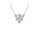 Memoire Cluster Diamond Necklace-Memoire Cluster Diamond Necklace -
