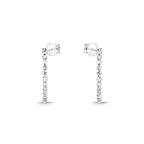 Memoire Diamond Hoop Earrings-Memoire Diamond Hoop Earrings -