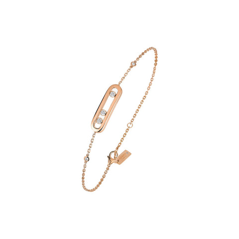 Messika Baby Move Bracelet-Messika Baby Move Bracelet in 18 karat rose gold with diamonds.