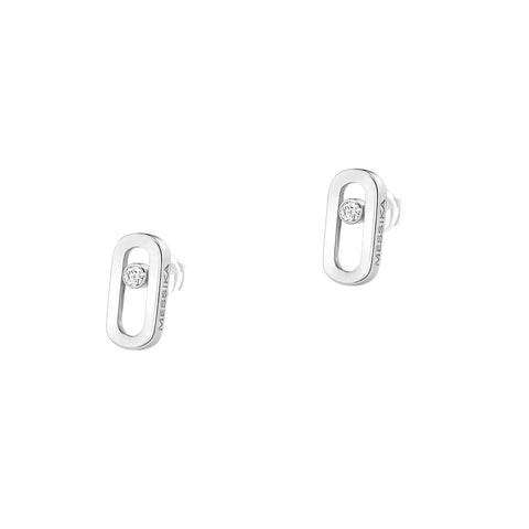 Messika Gold Move Uno Stud Earrings-Messika Gold Move Uno Stud Earrings - 12305-PG