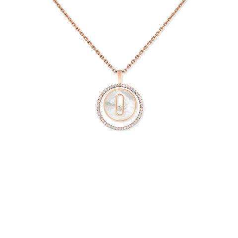 Messika White Mother-of-Pearl Lucky Move PM Necklace-Messika Lucky Move Mother-of-pearl Necklace -