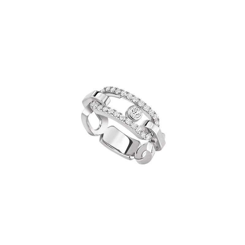Messika Move Link Diamond Ring-Messika Move Link Diamond Ring - 12728-WG