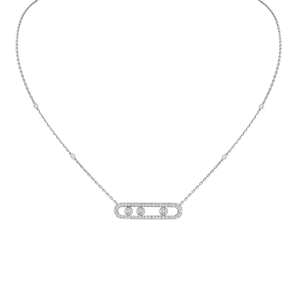 Messika Move Pavé Necklace-Messika Move Pavé Necklace - 03994-WG
