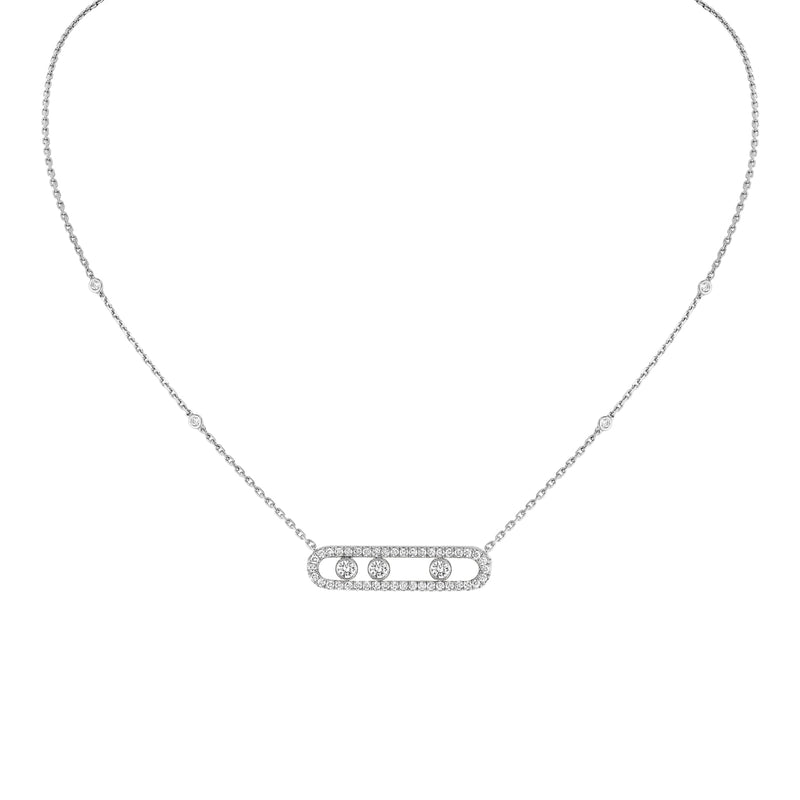 Messika Move Pavé Necklace-Messika Move Pavé Necklace - 03994-WG