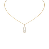 Messika Move Uno Pavé LM Necklace-Messika Move Uno Pavé LM Necklace - 12058-YG