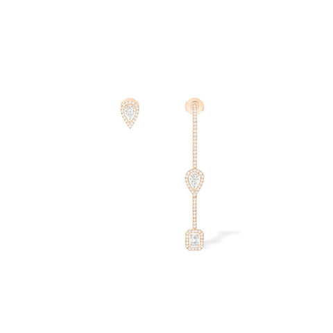 Messika My Twin Hook And Stud Earrings-Messika My Twin Hook And Stud Earrings -