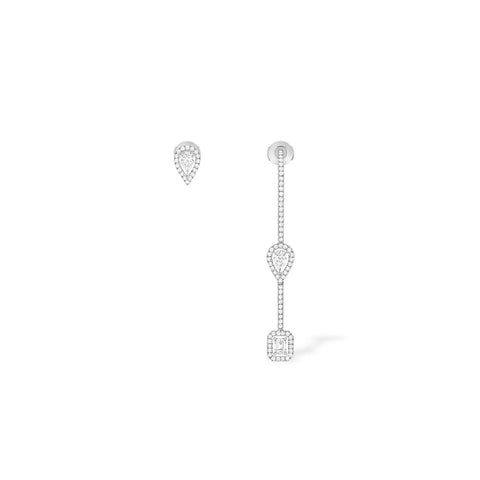 Messika My Twin Hook And Stud Earrings-Messika My Twin Hook And Stud Earrings - 07224-WG