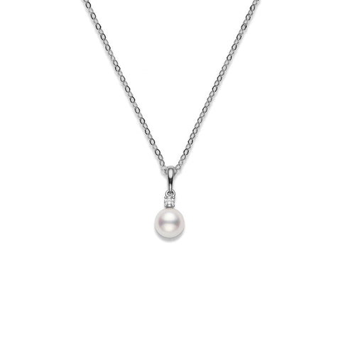 Mikimoto Akoya Cultured Pearl Necklace-Mikimoto Akoya Cultured Pearl Necklace - PPS802DW