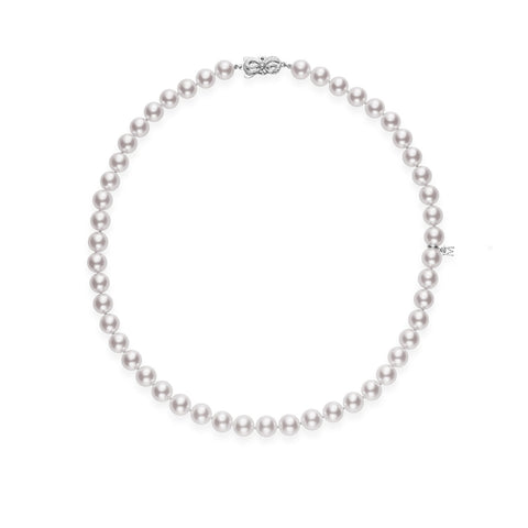 Mikimoto Reserve Akoya Cultured Pearl Necklace in Platinum-Mikimoto Reserve Akoya Cultured Pearl Necklace in Platinum U75516RP