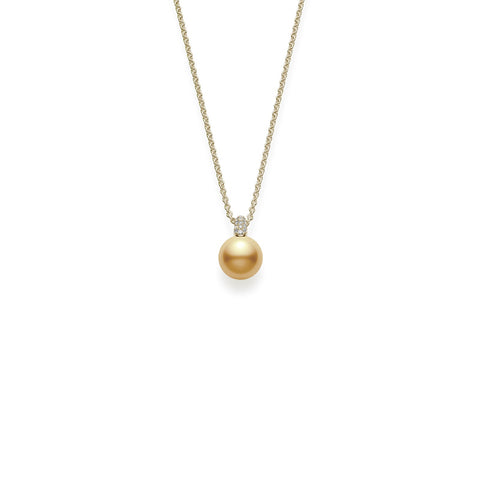 Mikimoto Golden South Sea Cultured Pearl Necklace-Mikimoto Golden South Sea Cultured Pearl Necklace - MPA10309GDXK