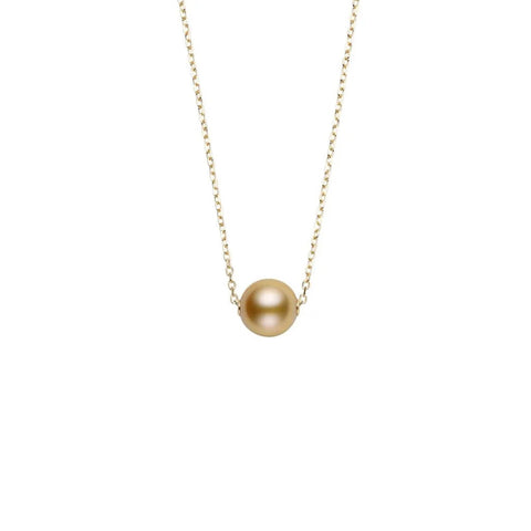 Mikimoto Golden South Sea Cultured Single Pearl Pendant-Mikimoto Golden South Sea Cultured Single Pearl Pendant - MPQ10060GXXK