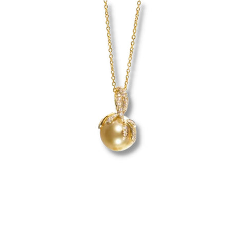 Mikimoto Golden South Sea Pearl Pendant-Mikimoto Golden South Sea Pearl Pendant - PPE499GDK
