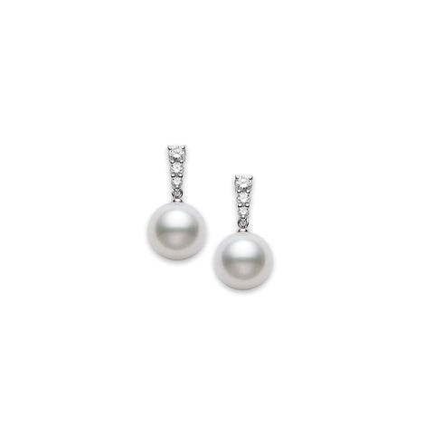 Mikimoto White South Sea Cultured Pearl Earrings-Mikimoto White South Sea Cultured Pearl Earrings - PEA643NDW10
