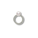 Mikimoto White South Sea Pearl Diamond Ring-Mikimoto White South Sea Pearl Diamond Ring - MRE10009NDXW0001