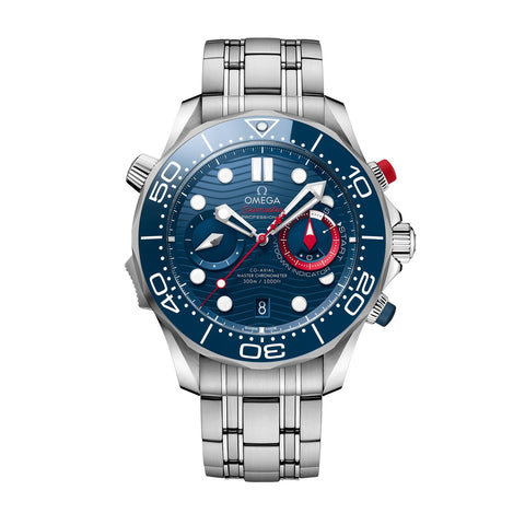 Omega Seamaster Diver 300m 44mm - America's Cup-Omega Seamaster Diver 300m Co-axial Chronometer Chronograph 44mm -