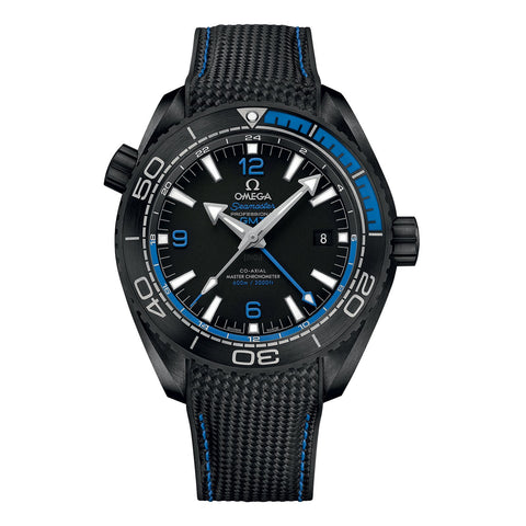 Omega Seamaster Planet Ocean 600M 45.5mm - Deep Black-Omega Seamaster Planet Ocean 600M Omega Co-Axial Master Chronometer GMT 45.5mm -