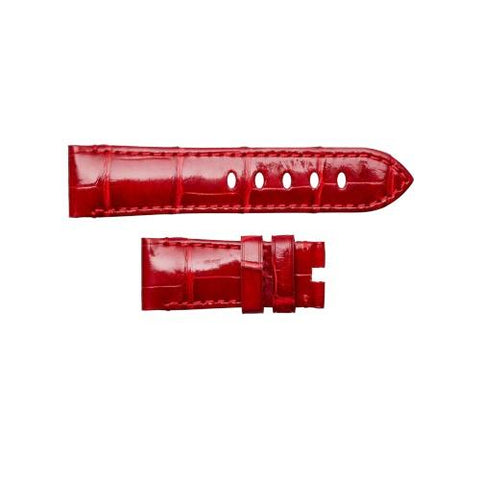 Panerai Alligator Shiny Red Tone On Tone 20/18mm QR-Panerai Alligator Shiny Red Tone On Tone 20/18mm - MXE09BPG
