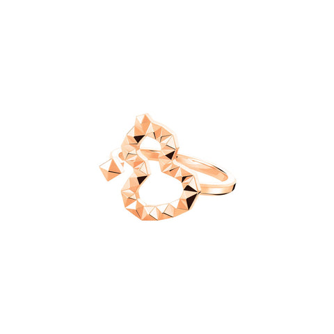 Qeelin Small Wulu 18 Ring-Qeelin Small Wulu Ring - WU-030-18ORI-RG - 18 karat rose gold small Wulu ring.