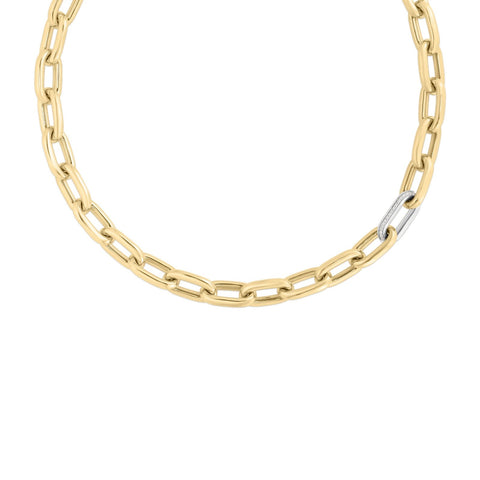 Roberto Coin Designer Gold Chain Diamond Necklace - 9151247AYCHX