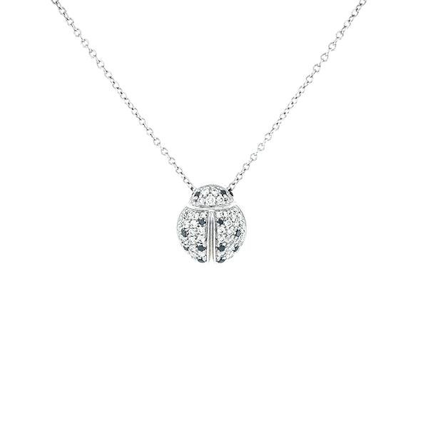 Roberto Coin Pave' Diamond Padlock Necklace in 18K White Gold – Mountz  Jewelers