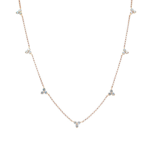 Roberto Coin Love by Inches Flower Diamond Necklace-Roberto Coin Love by Inches Flower Diamond Necklace - 7773262AX17X