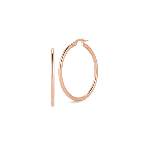 Roberto Coin Perfect Gold Hoop Earrings-Roberto Coin Perfect Gold Hoop Earrings - 556024AXER00