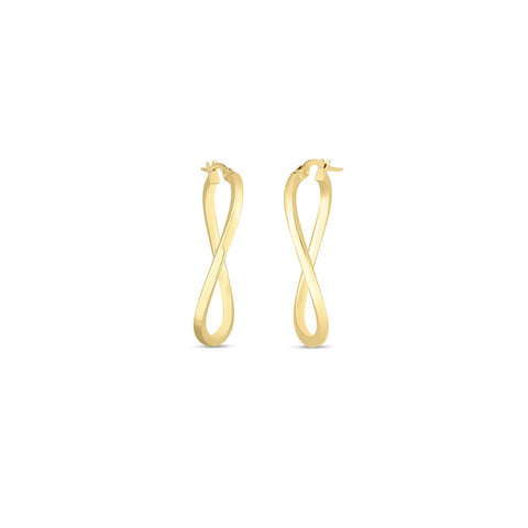 Roberto Coin Perfect Gold Hoop Earrings-Roberto Coin Perfect Gold Hoop Earrings - 556029AYER00