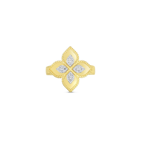 Roberto Coin Princess Diamond Flower Ring-Roberto Coin Princess Diamond Flower Ring - 8882754AJ65X