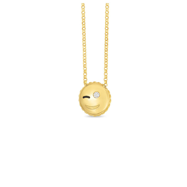 Roberto Coin Wink Emoji Pendant - 7771792ay18x