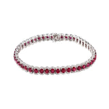 Ruby and Diamond Bracelet-Ruby and Diamond Bracelet - RBNEL00166