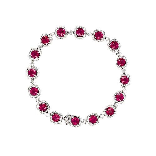Ruby Diamond Bracelet-Ruby Diamond Bracelet -