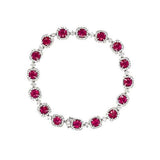 Ruby Diamond Bracelet-Ruby Diamond Bracelet -