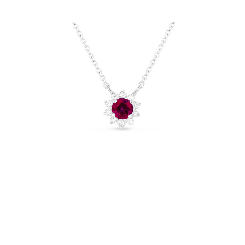 Ruby Diamond Pendant and Chain-Ruby Diamond Pendant and Chain - RNMAD00028