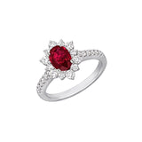Ruby Diamond Ring-Ruby Diamond Ring - RRNEL00612