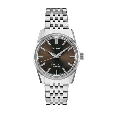 Seiko King Seiko KSK Modern Re-Interpretation SPB285-Seiko King Seiko SPB285 - Seiko King Seiko SPB285 in a 37mm stainless steel case with a sunray brown dial on stainless steel bracelet, featuring an automatic movement with up to 72 hours of power reserve.