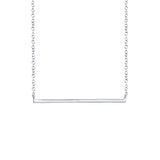 Shy Creation Diamond Bar Necklace-Shy Creation Diamond Bar Necklace - SC55001270
