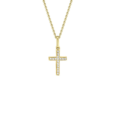 Shy Creation Diamond Cross Necklace-Shy Creation Diamond Cross Necklace - SC22002783AC