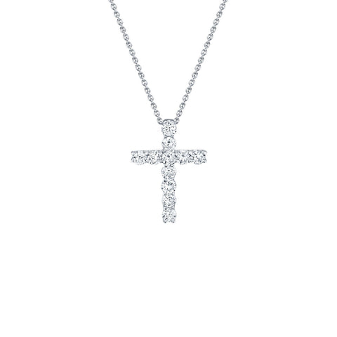 Shy Creation Diamond Cross Necklace-Shy Creation Diamond Cross Necklace - SC37215657