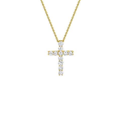Shy Creation Diamond Cross Necklace-Shy Creation Diamond Cross Necklace - SC37215658